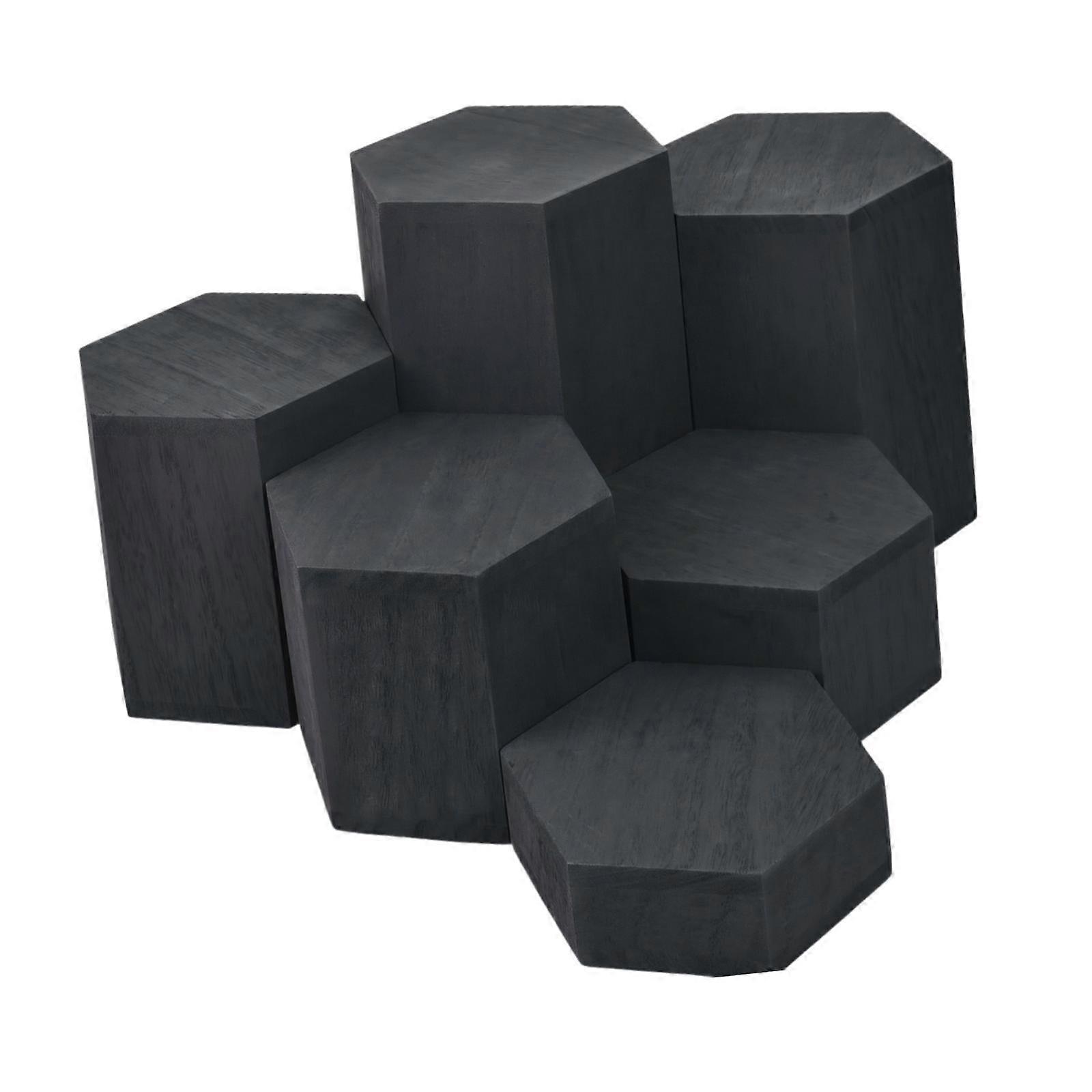 6Pcs Hexagonal Display Blocks Multiuse Display Figures Holder for Perfume