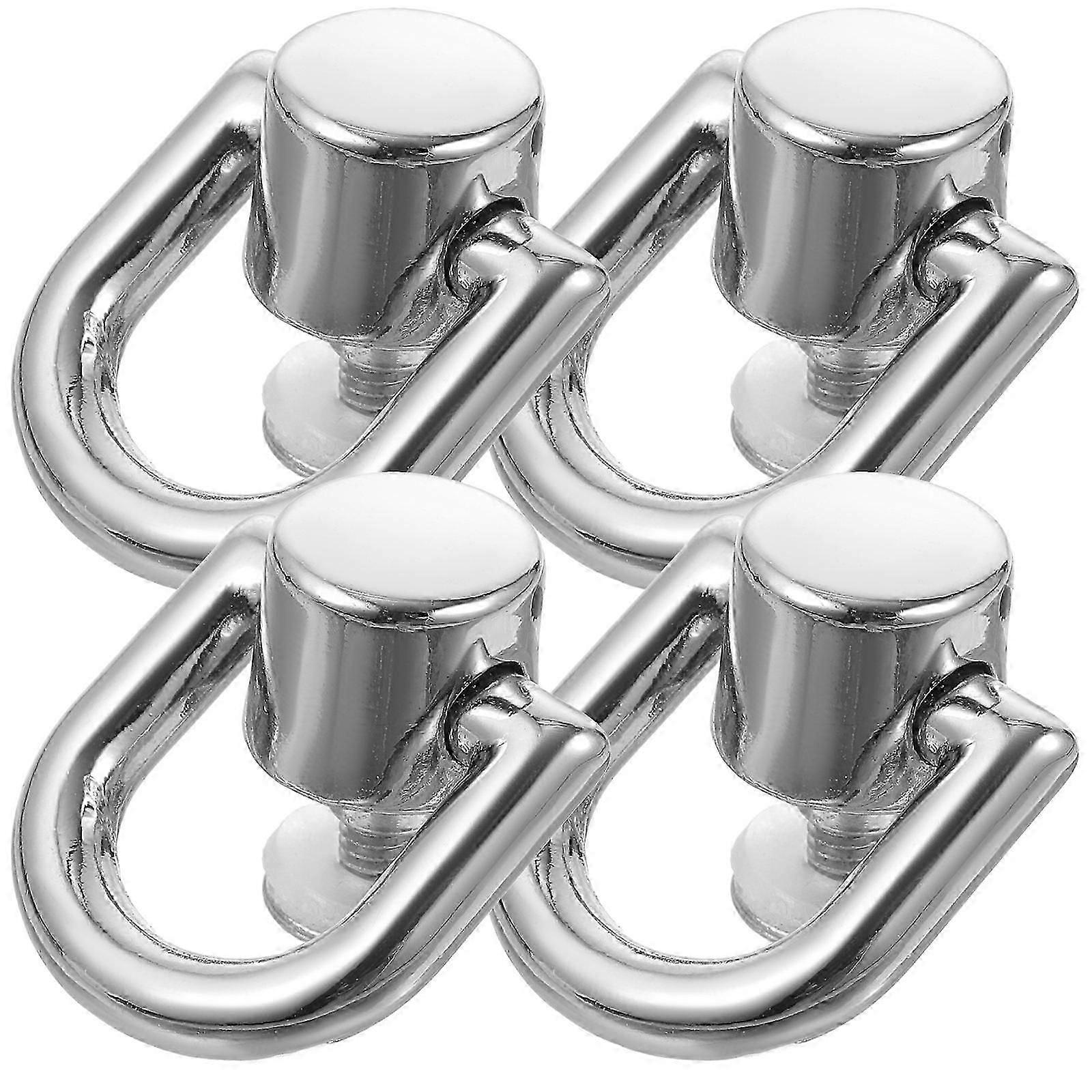 Rivet Studs Rings D Shape Zinc Alloy Rotatable Multi-Function Backpack Purse Accessories 4Pcsx