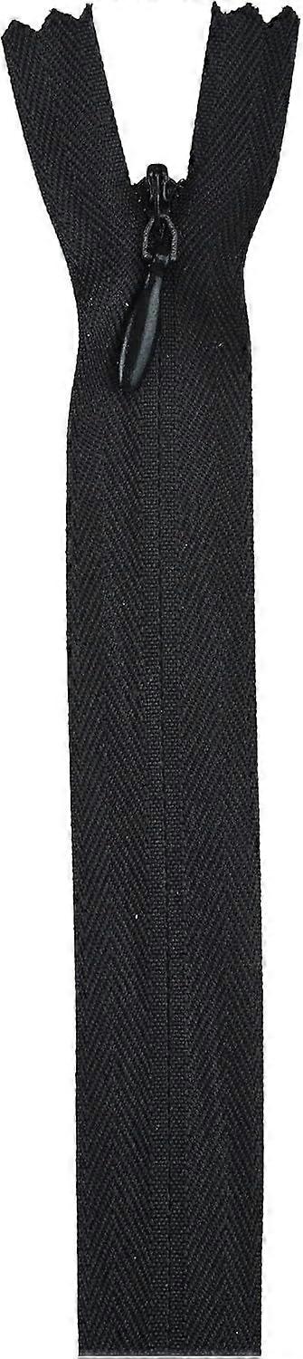 Zíper invisível - Pacote com 3 zíperes de 35,5 cm (14 polegadas) - Preto
