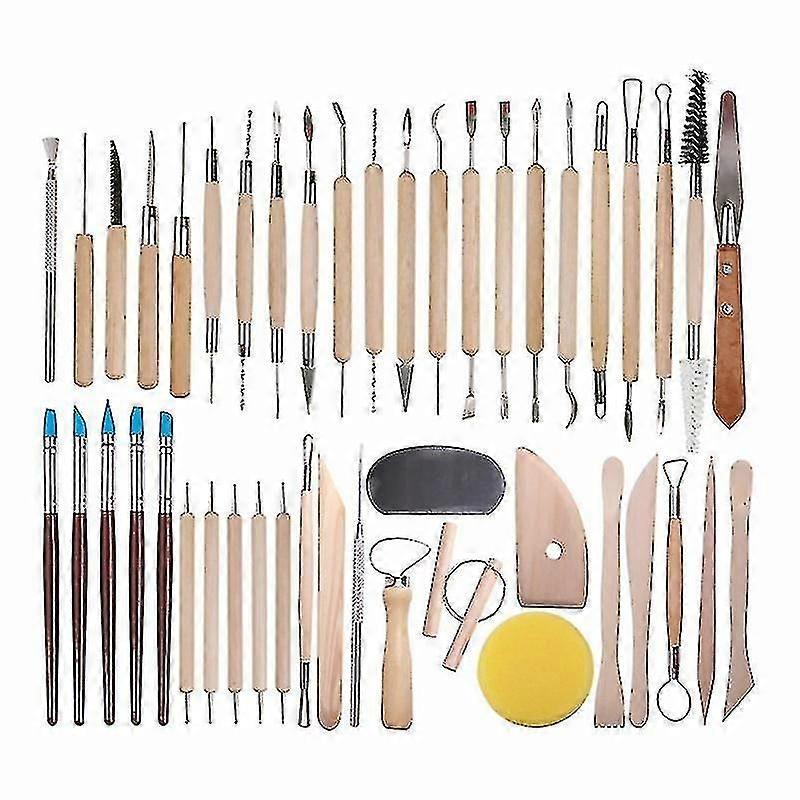 45pcs Ceramic Clay Tools Set Polymer Clay Tools Potterytool
