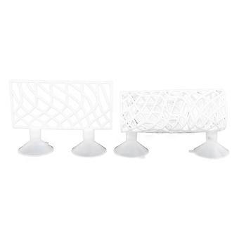 Tunnel de lit pour poissons, petit trou creux et sr, cachette pour poissons, tube de repos avec ventouse pour aquarium, blanc