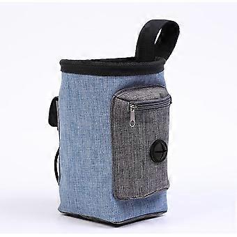 Dog Training Bag Dog Treat Bag Dog Pouch Dog Bag Treat Pouch Dog Food Bag Dog Training Bag Accessories, Blue & 17x15cm -Fontainebleau