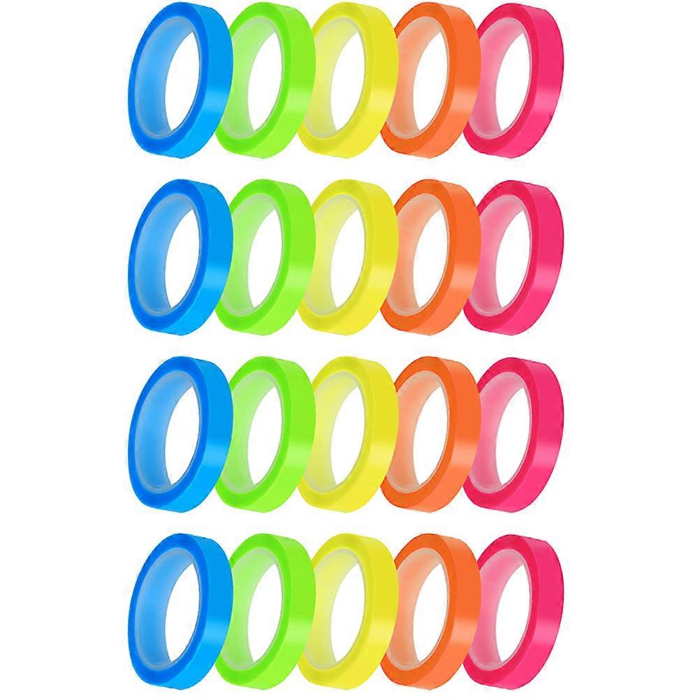 Highlighter Tape Multi-Function Book Tabs for 20 Rolls Assorted Color