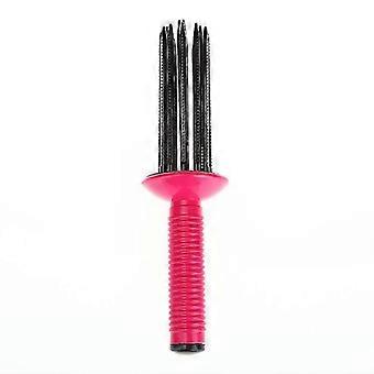 2pcs Fluffy Curling Comb-Curling Comb-Air Volume Comb-Hot Air Curlers-Hot Air Combs for Women for Frizzy Hair-Pink-Curling Brush - Heatless curls