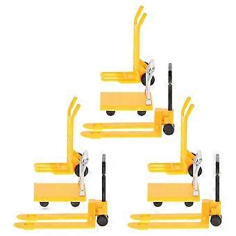 Miniature Hand Trolley for Decoration Miniature Forklift Platform Cart Models