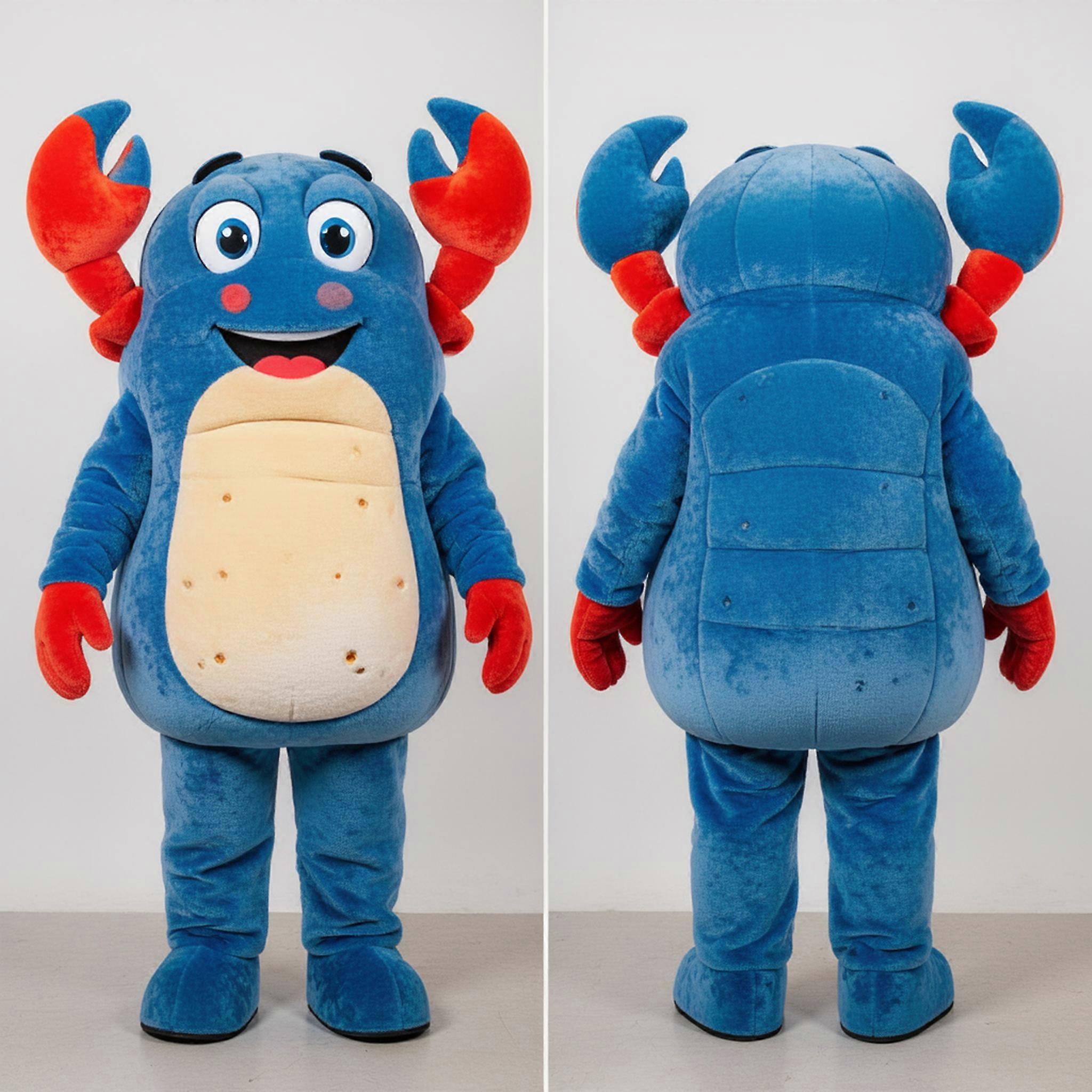 MASTICOT Azure Blue Rounded Crab Cakes Mascot