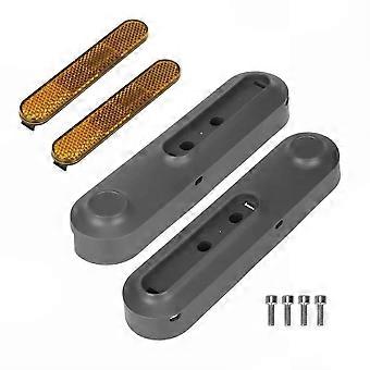 Rear Side Cover with Reflectors Compatible with Mijia 6 Electric Scooter, Reflective Decorative Cover Parts