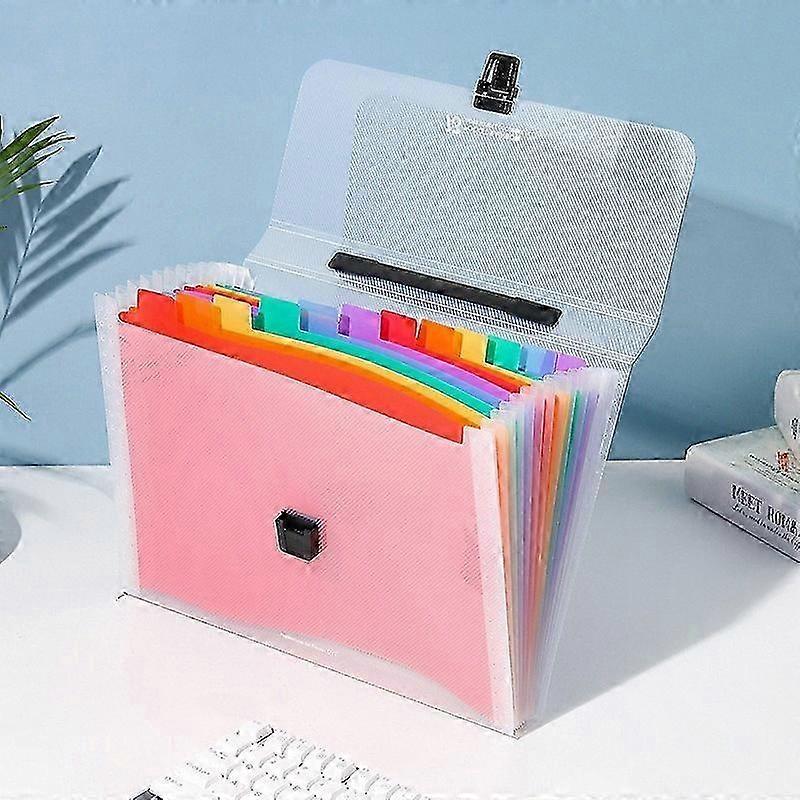 Expandable Storage Accordion File Folder for Test Papers & Various Documents