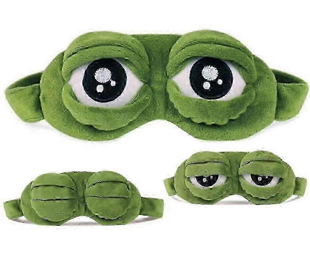 3-Piece 3D Frog Sleep Mask Set