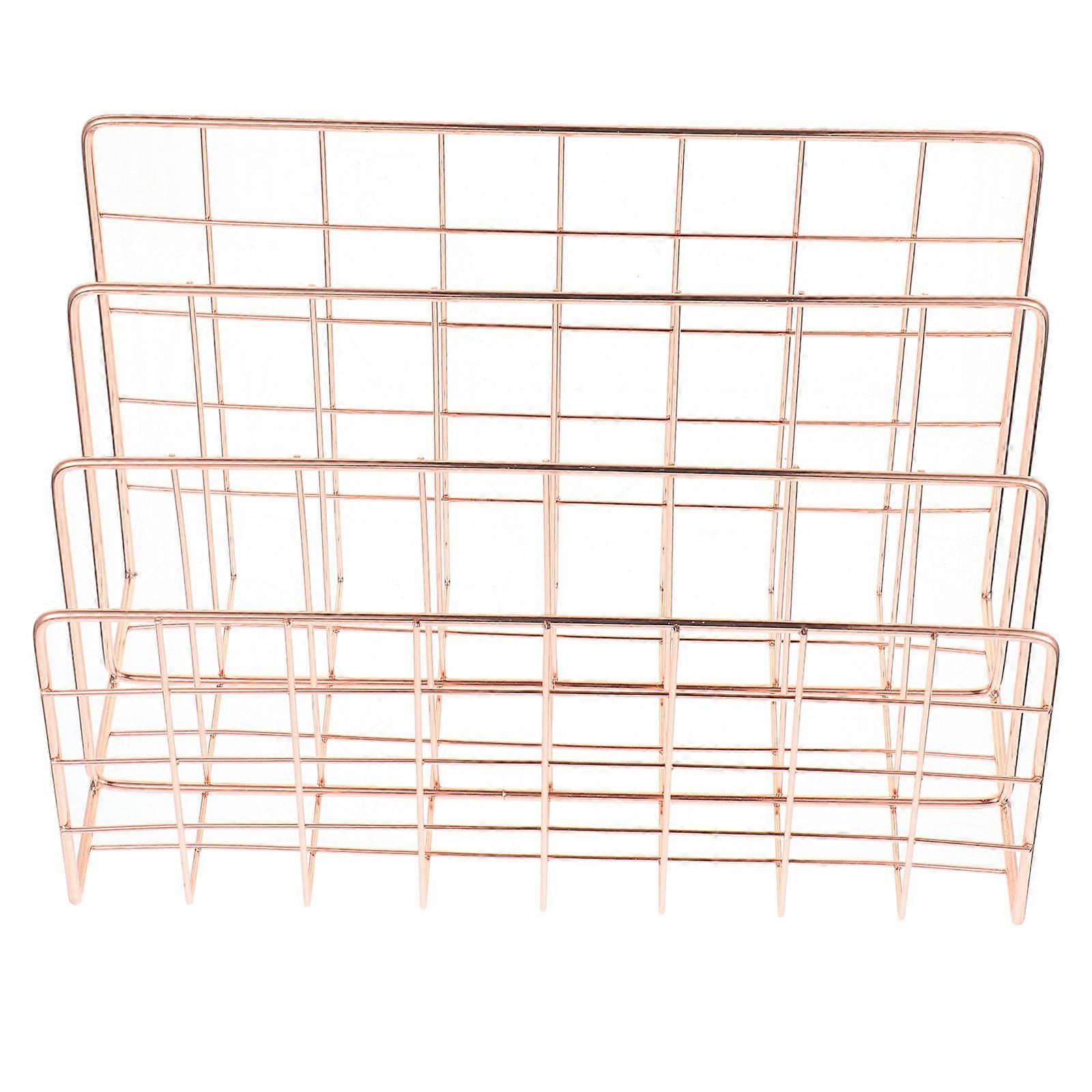File Storage Rack Metal Practical Storage Bracket for Organization 1Pcs