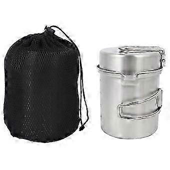 Outdoor Portable Stainless Steel Cookware Set Pot Cooker for Camping Hiking