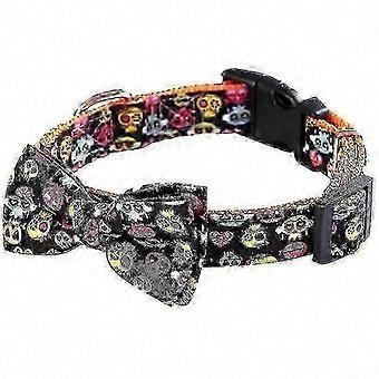 Halloween Dog Collar, Cloth Material, Adjustable Sizes XS S M L, 1 Piece, Ideal for Halloween Parties, Great Gift for Pet Owners
