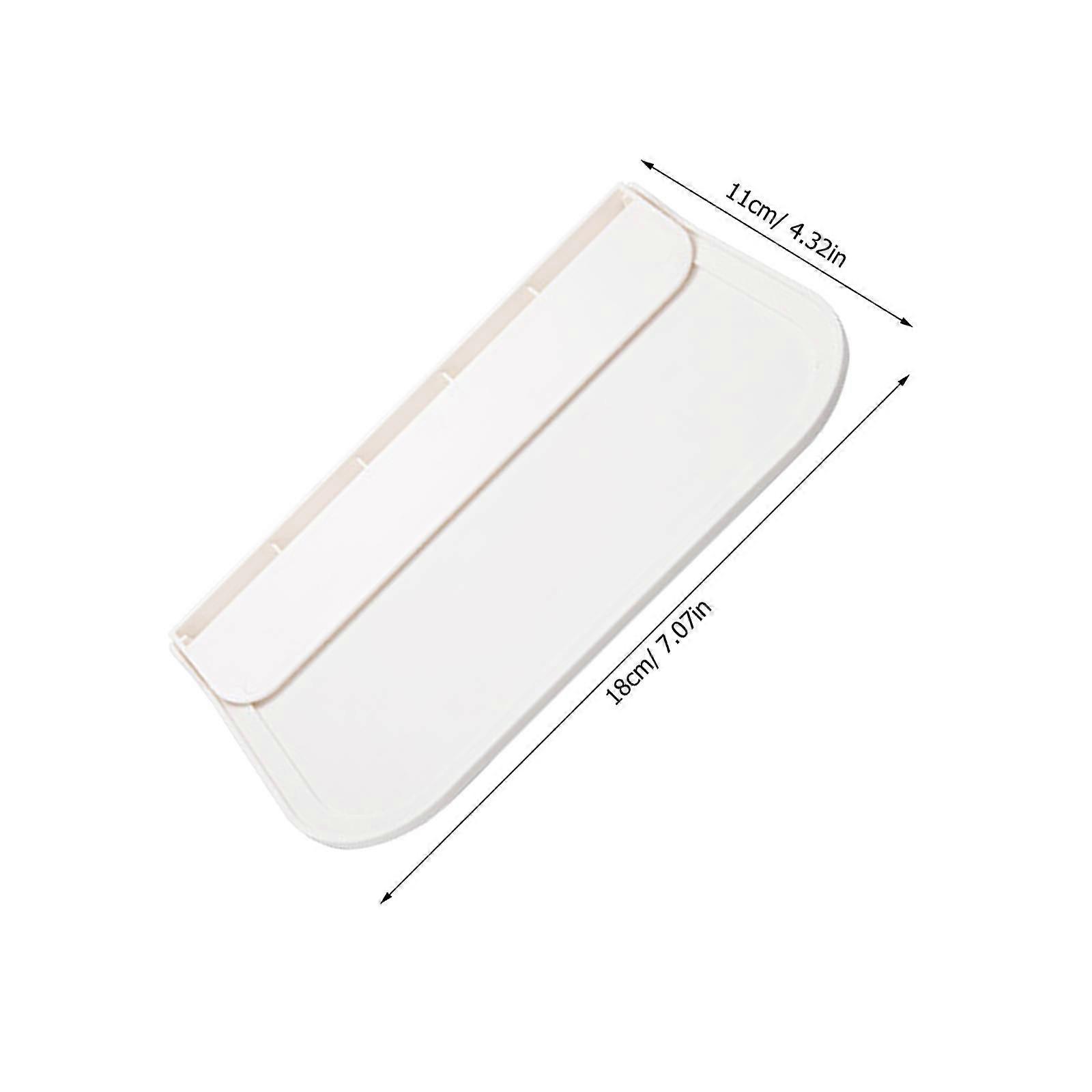 Compact Foldable Plastic Shelf Holds Accessories with 2Pcs for Wall Use