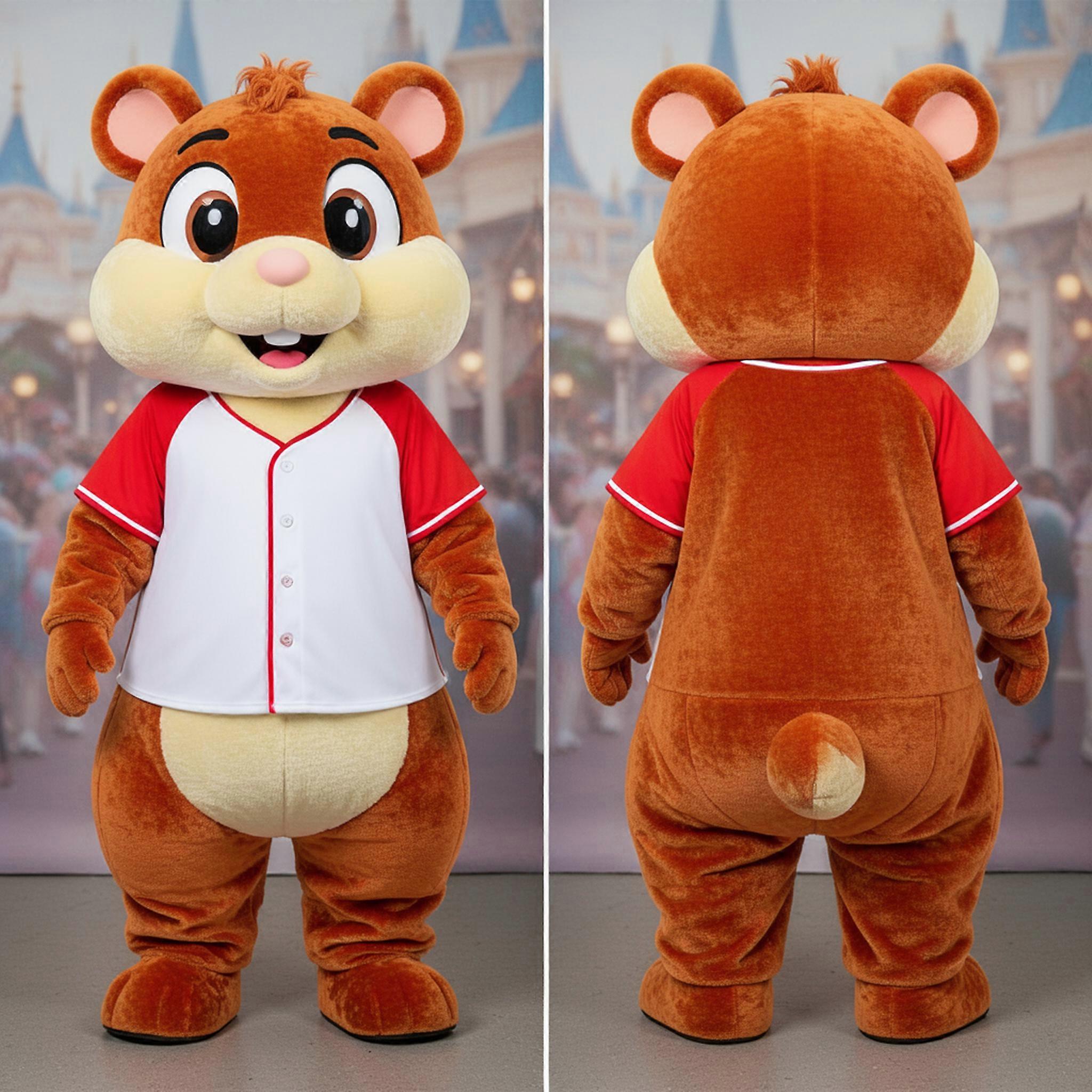 MASTICOT Rust Cartoon Hamster Mascot