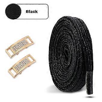 NEW Glitter Elastic Laces Sneakers Tennis No Tie Shoe Laces Diamond Lock Shoelaces Without Ties Flat Shoelace Shoes Accessories