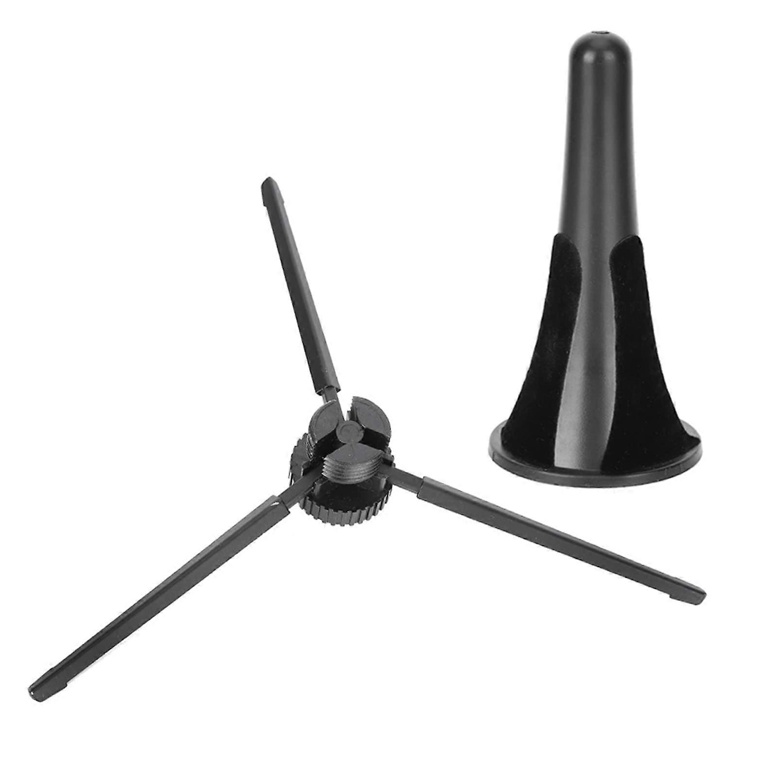 Foldable Portable Clarinet Stand with Secure Tripod Stability and Protective Padded Support