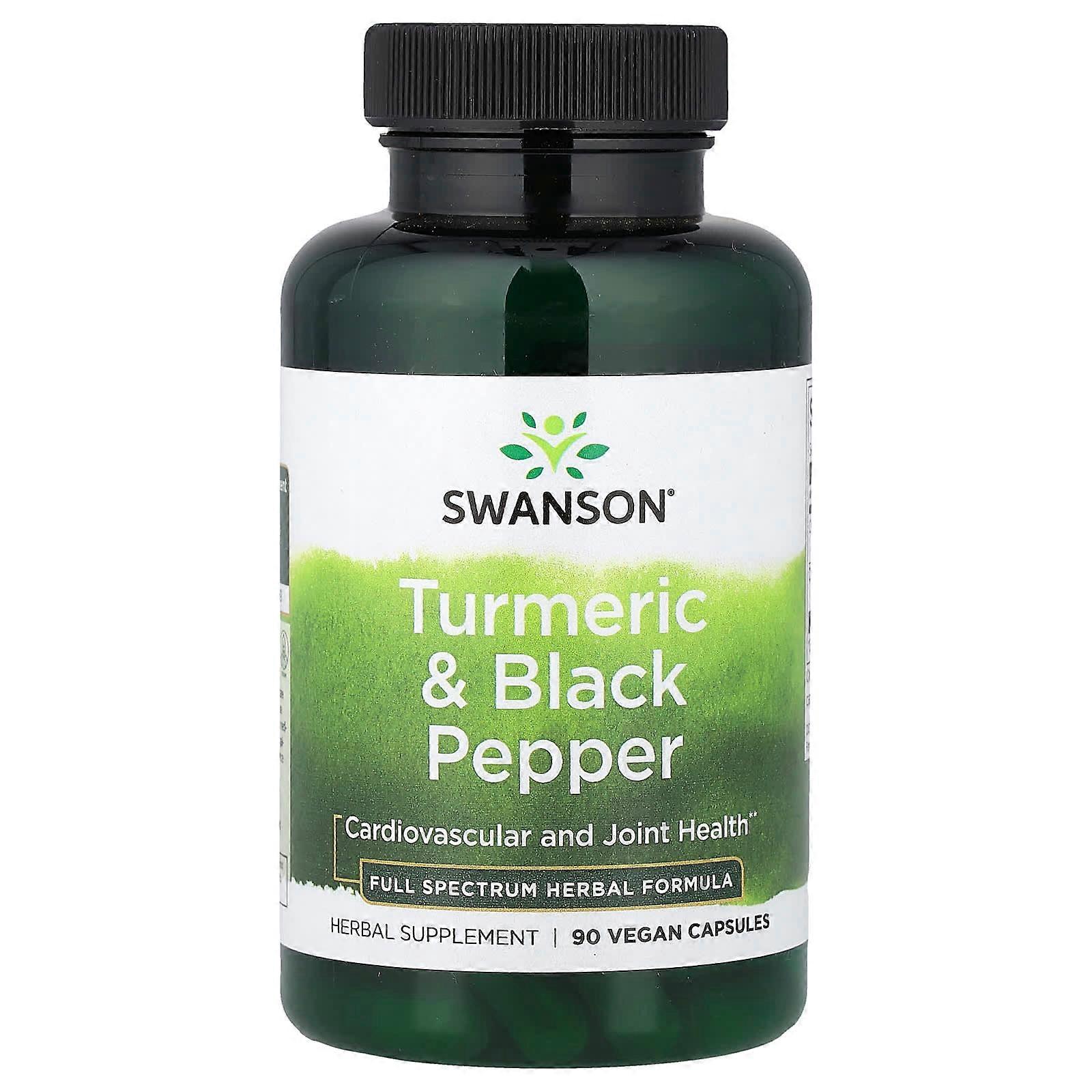 Swanson, Turmeric & Black Pepper, 90 Veggie Capsule