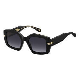 Marc Jacobs MJ 1109/S 807/9O Full Rim Black Women Rectangle Sunglasses UV3 Original