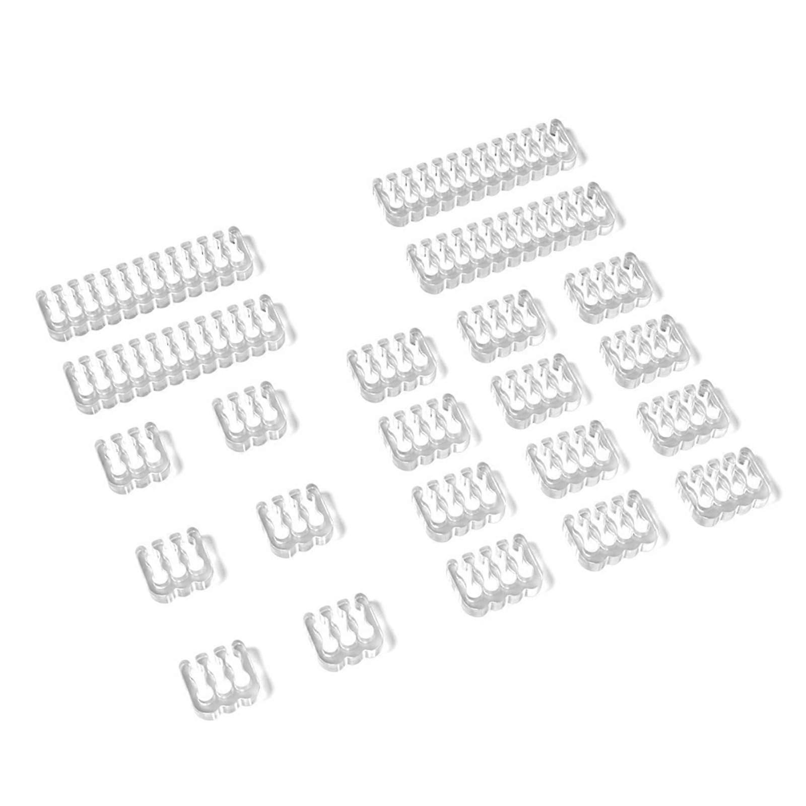 Rounded Edge PC Cable Clips 6 8 24 Pin