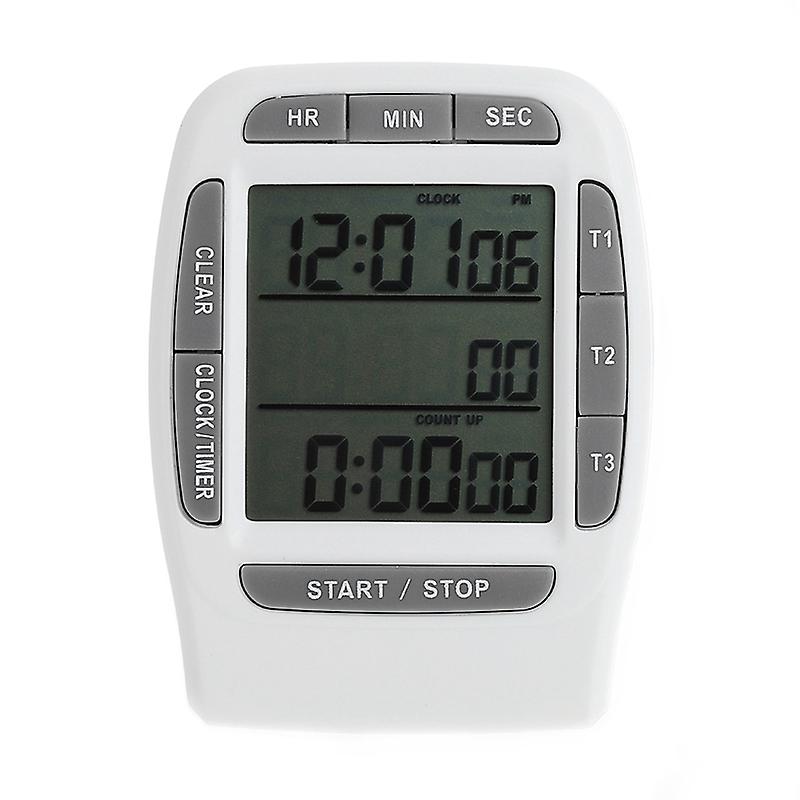 Digital Lcd Multi-channel Timer Countdown Laboratory 3 Channel Timers 99 Hours
