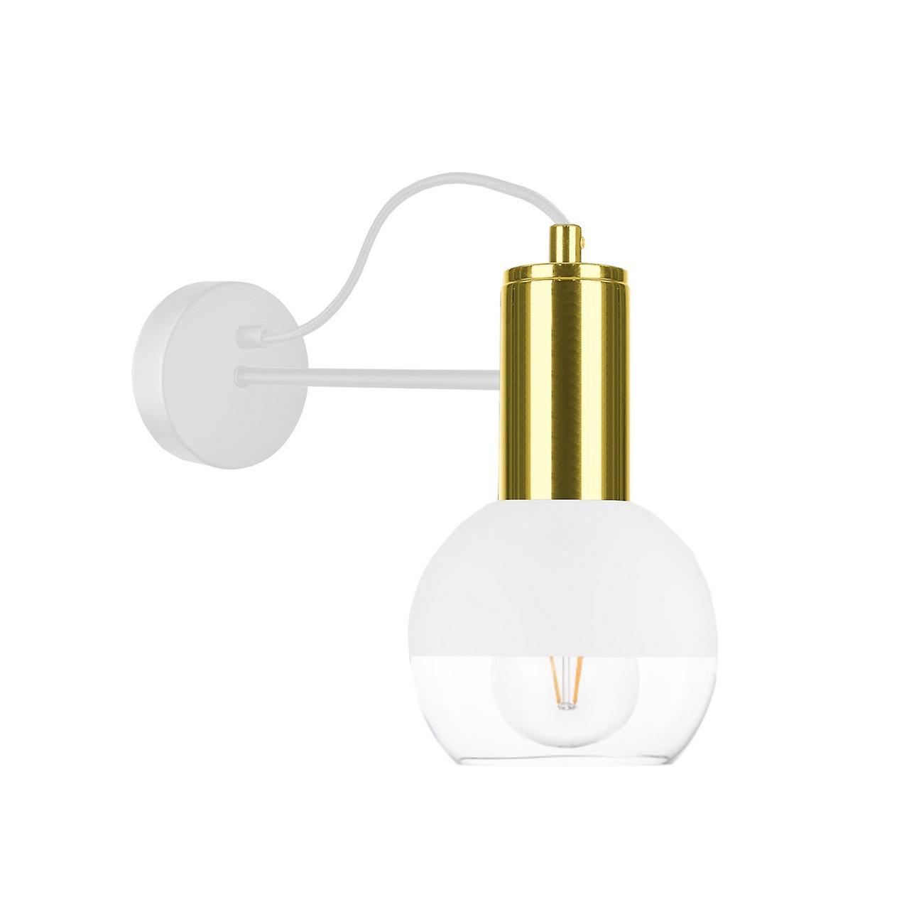 Keter Arne Dome Wall Lamp White, Gold, 25cm, 1x E27