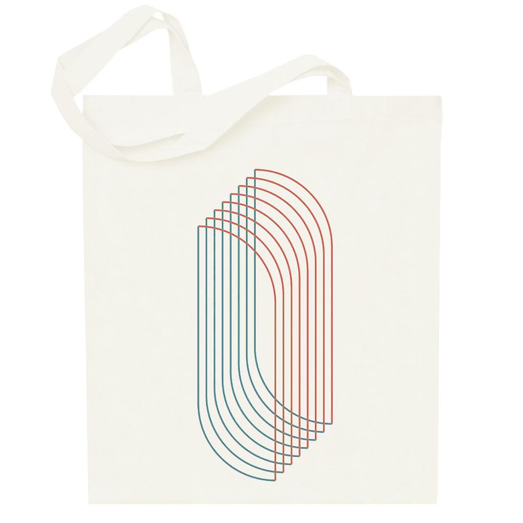 Geometric Shape Waves Totebag