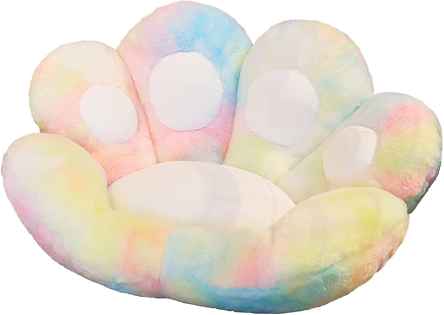 Cat Paw Cushion Lazy Sofa Office Chair Cushion Bear Paw Warm Floor Cute Seat Pad For Dining Room Bedroom Comfort Chair For Health Building Colorful31.