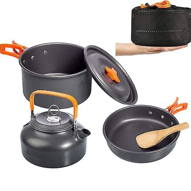 Camping Stove Head Set Pot Picnic Cookware