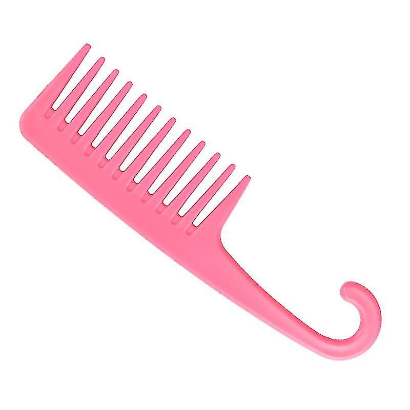 Wide Tooth Comb Shower Comb With Hook, Comb Combs 2 Pieces - Pink