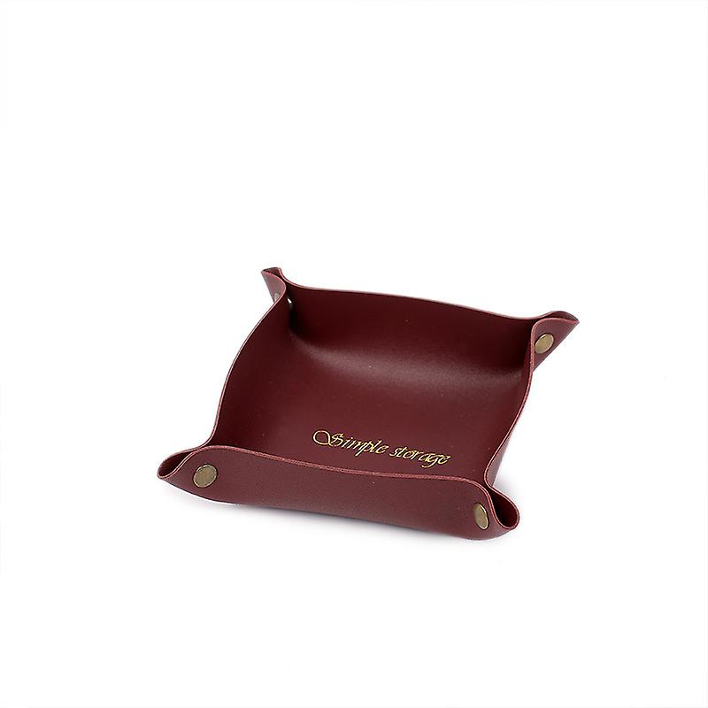 2 pcs Leather Tray Tray, Perfume Tray, Convenient Storage Case Tiny Tray, box
