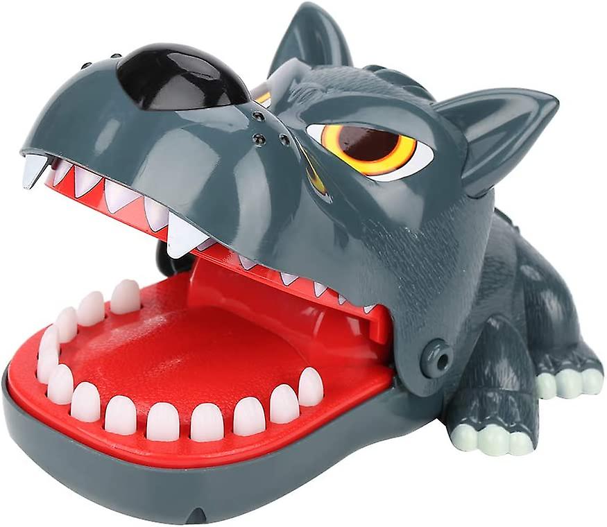 Finger Toy Funny Plastic Gray Ferocious Wolf Biting Intelligent Educational Game Toy for Child Kid Christmas Gift
