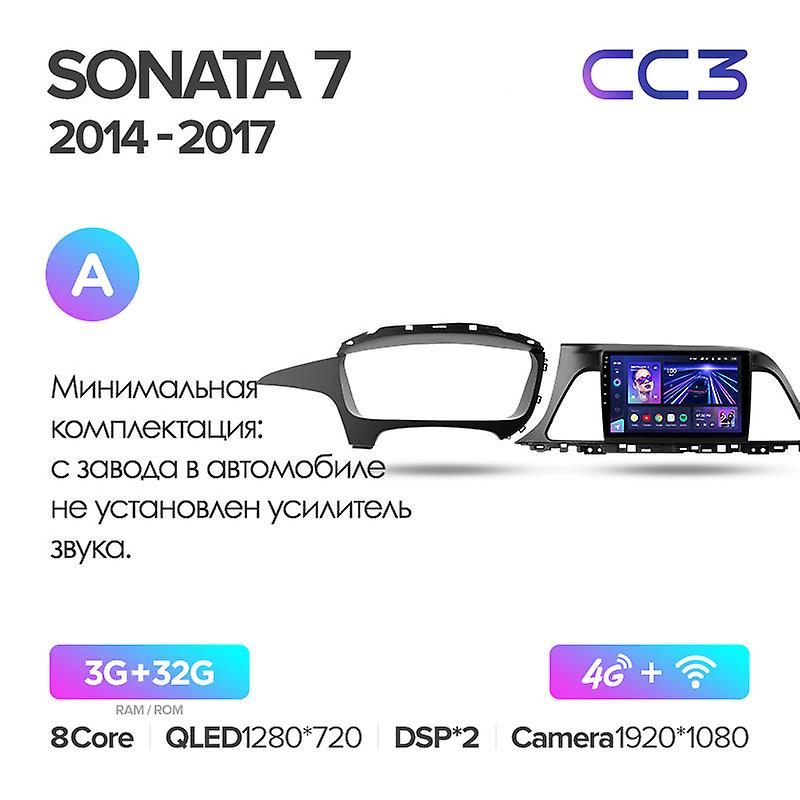CC3 2k for Hyundai Sonata 7 LF 2014 - 2017カーラジオマルチメディアビデオプレーヤーナビゲーションステレオGPS Android 10 No 2din 2 Din DVD
