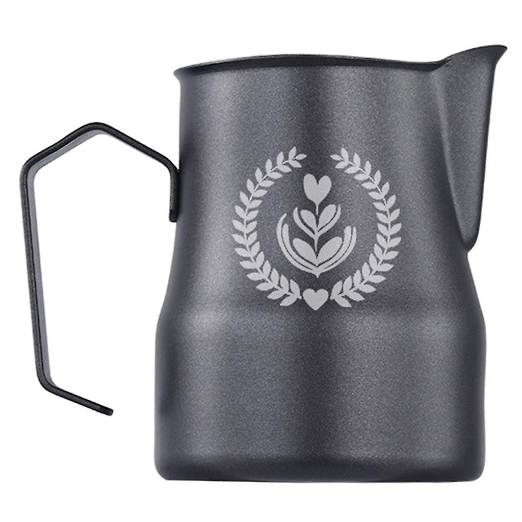 Caffè Latte Schiuma Brocca Latte Schiuma Tazze Barista Steam Brocca Montalatte Tazza argento nero 500ml