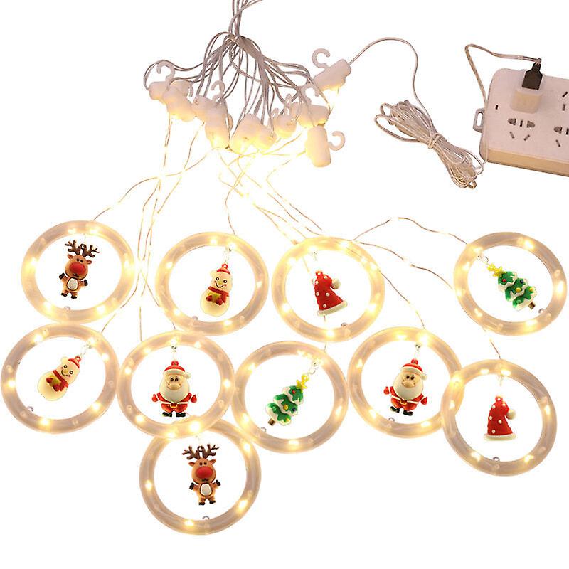 Usb Rechargeable Led Curtain String Lights For Outdoor Christmas Tree And Garden Decoration