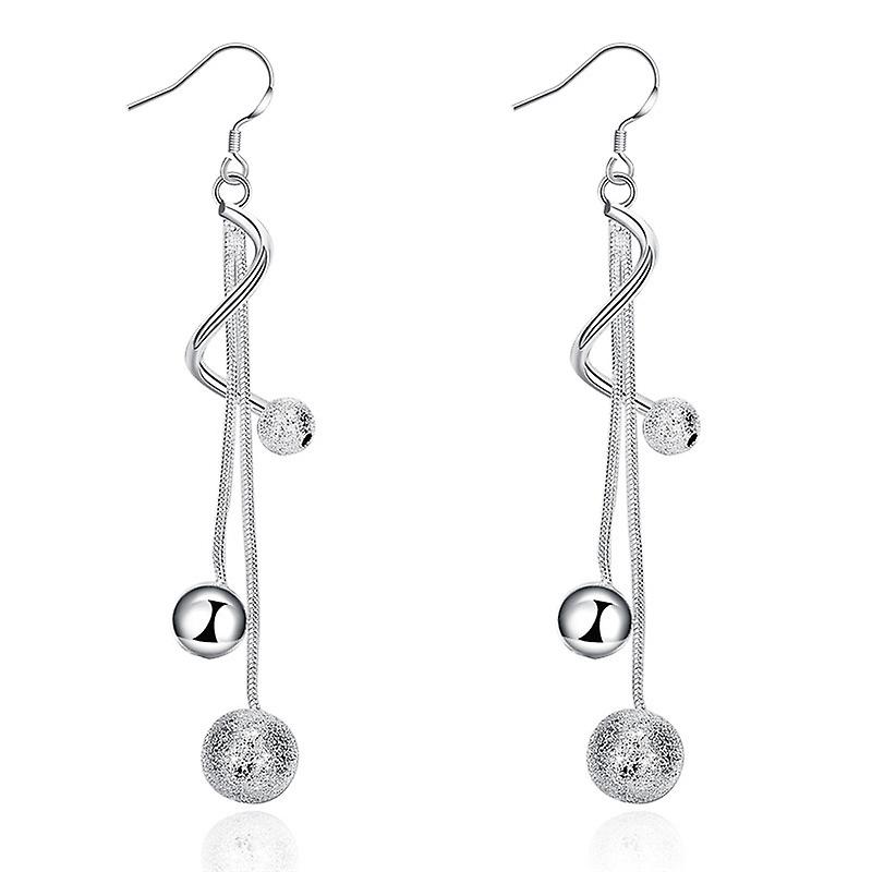 Long And Wide Beaded Fringed Earrings