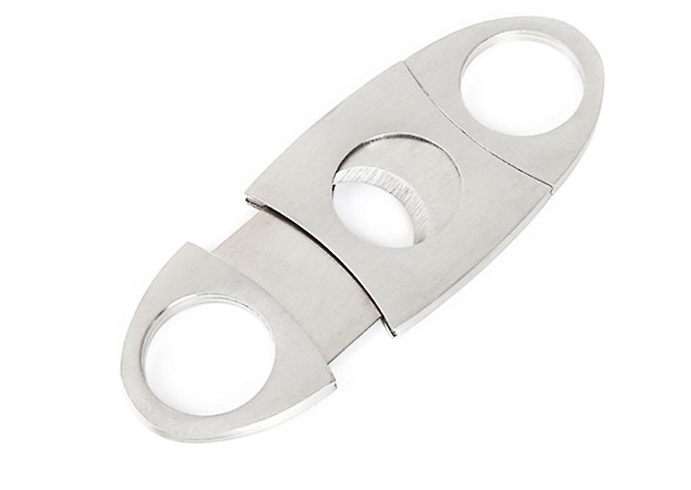 Scissors　Stainless steel cigar cutter, double sharp blades for cutting cigar end.