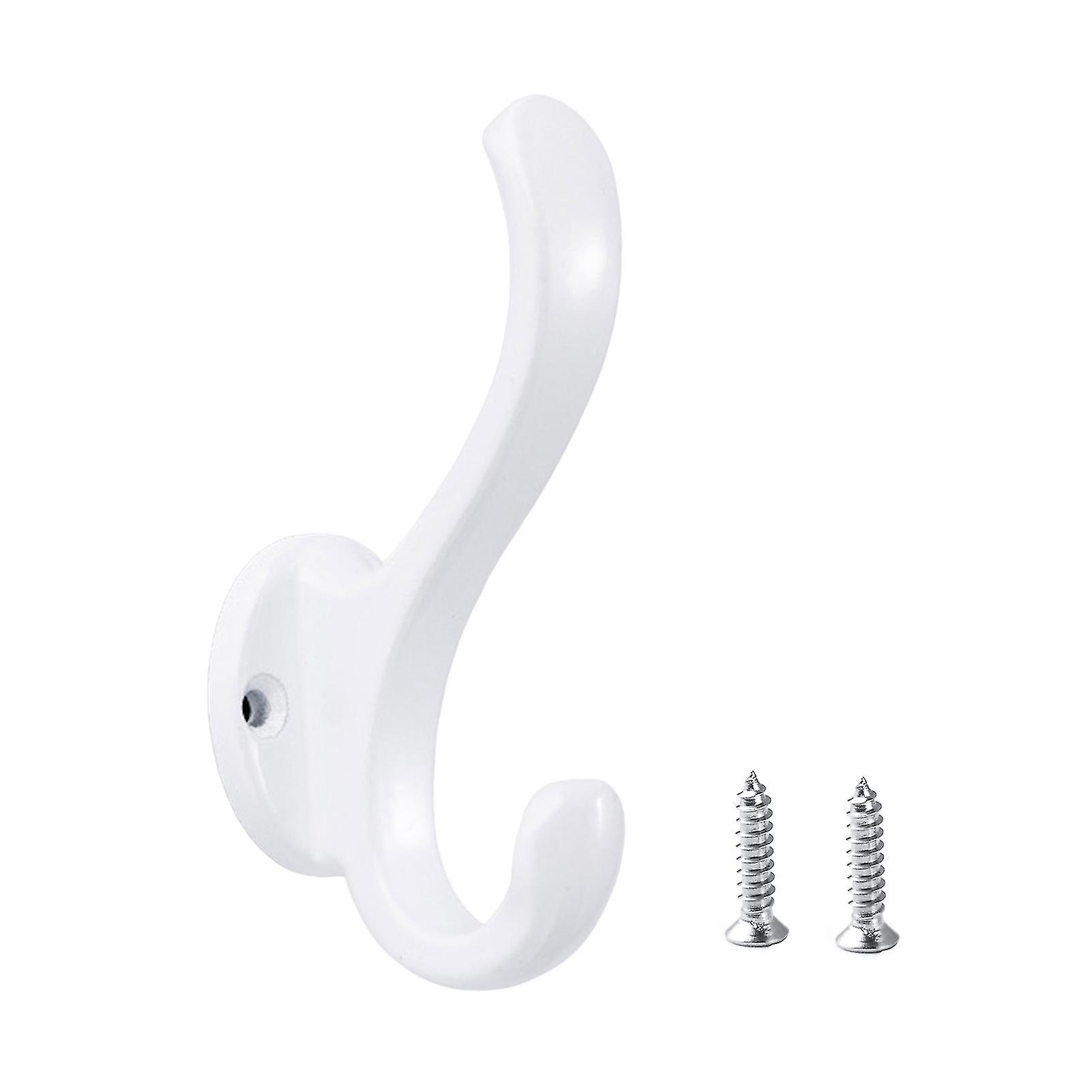 1 Set Storage Hook Multifunctional Waterproof Smooth Edge With Screws Solid Color Storage Space Saving Handbag Hat Coat Hook Household Supplies