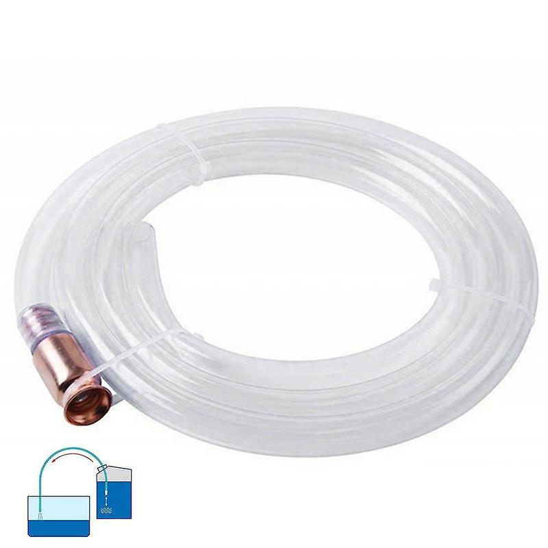 Siphon Hose Multi-use Self-priming Fluid Transfer Hose 5.9 Ft/1.8m Transfer Hose With Brass Tip No Oral Or Manual Suction