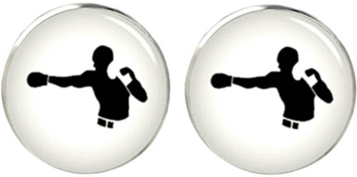 Bassin and Brown Boxer Cufflinks - White/Black