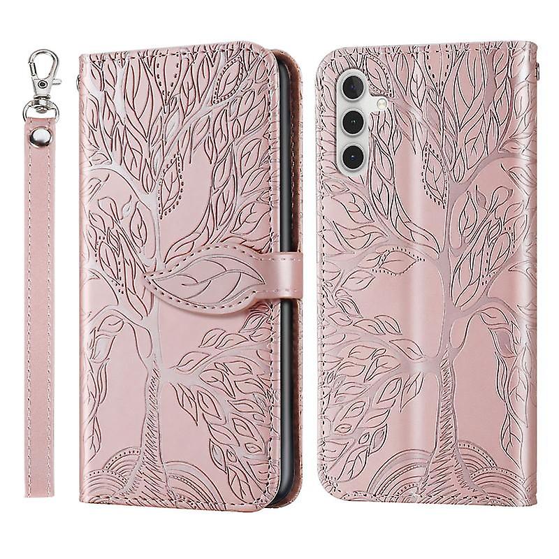 Wallet Case For Samsung Galaxy A54 5G Premium PU Leather Flip Cover Life Tree