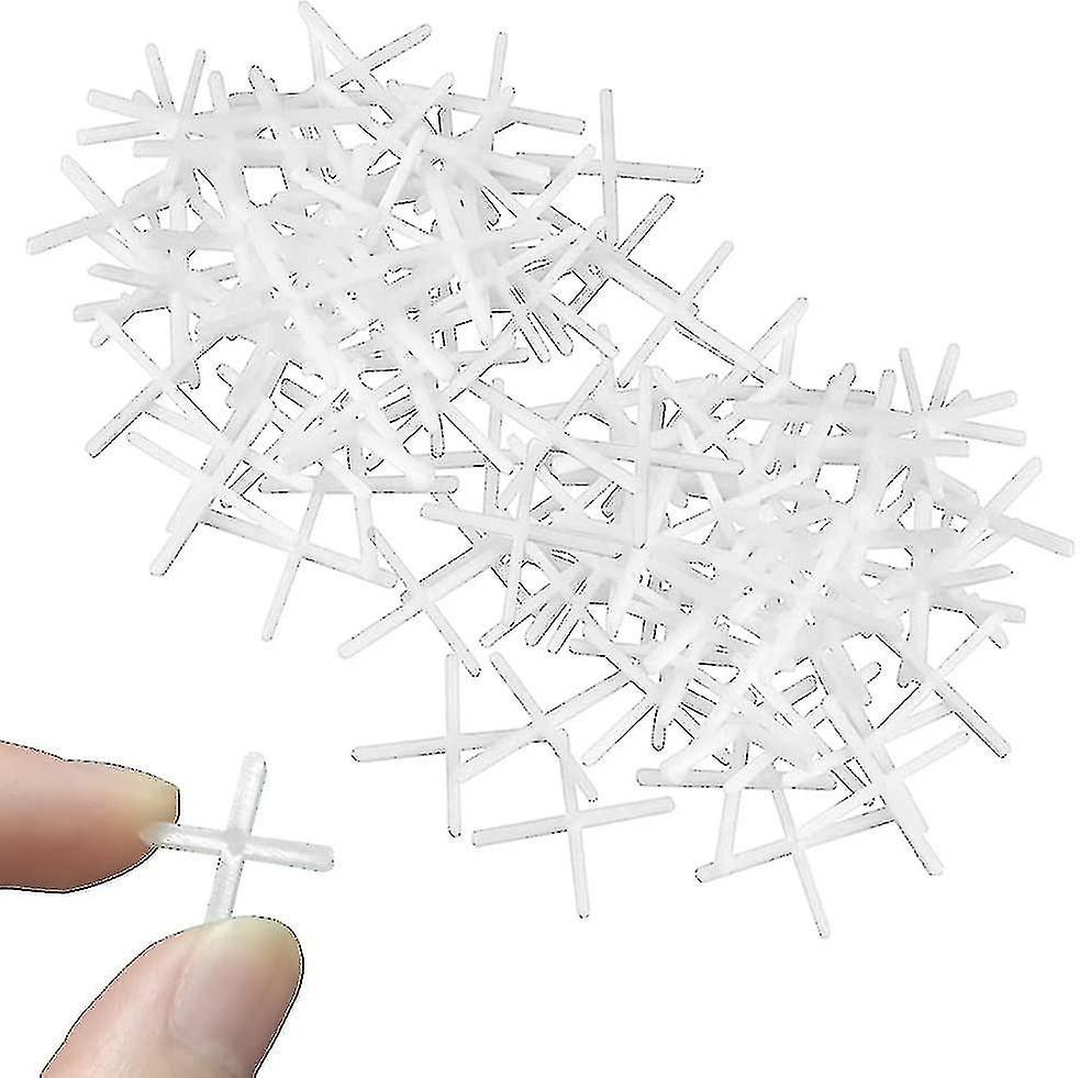 1000pcs Tile Spacers 2mm Spacers Slab Spacers Plastic Cross Shaped Tile Spacers
