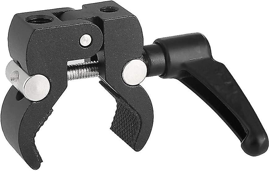 Super Crab Clamp With 1/4"-20 & 3/8"-16 Thread Hole For Camera Flash Light