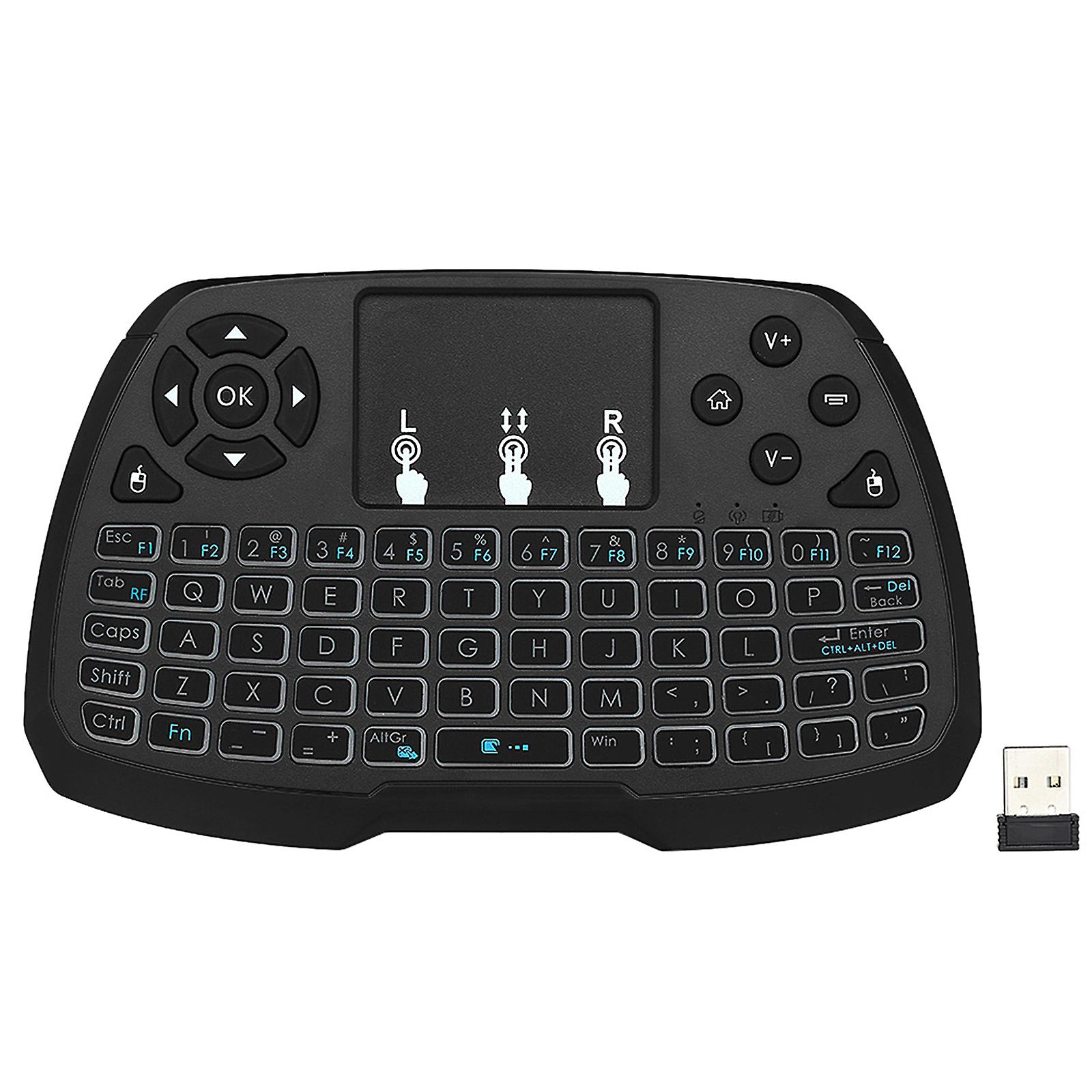 2.4ghz Wireless Keyboard Touchpad Mouse Handheld Remote Control