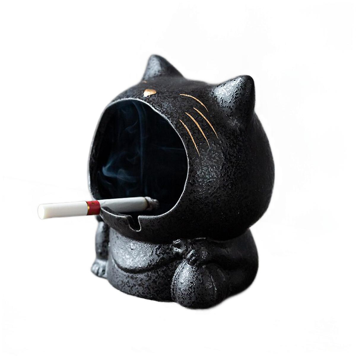 Creative art ashtray, ceramic, home, living room, anti-ashtray.