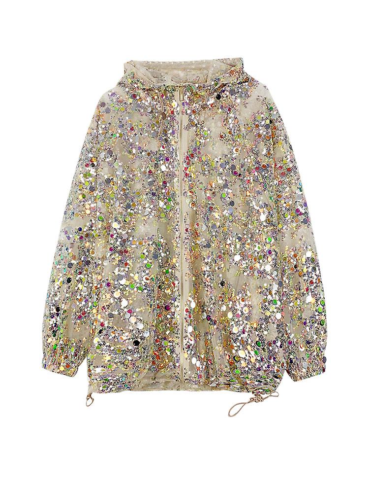 Cappotto corto con cappuccio a maniche lunghe