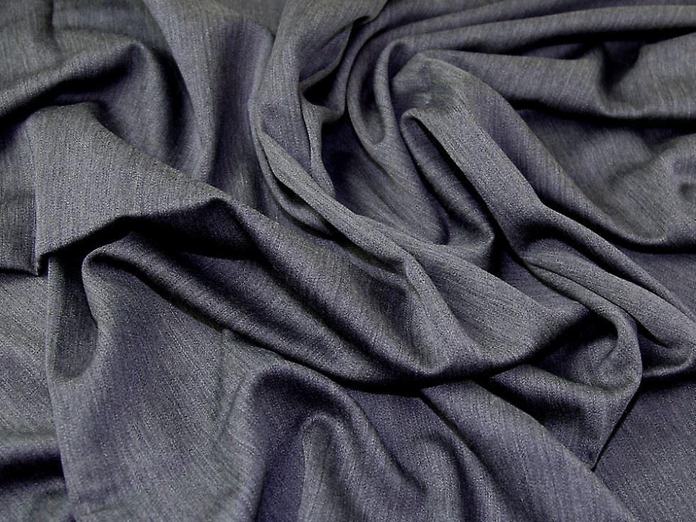 1.5m 100% Wool Suiting Fabric Grey - per metre
