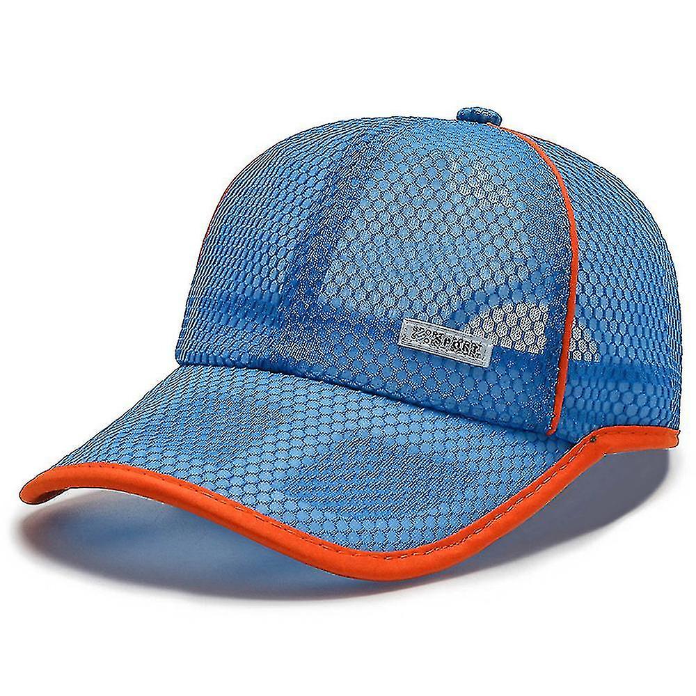 Child Swimming Aids Children's Sun Hat Summer Thin Quick-drying Breathable Mesh Hat Royal Blue