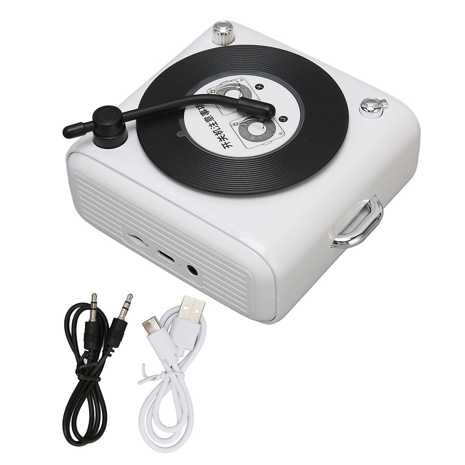 Bluetooth 5.0 Speaker Vinly Record Player Style Old Fashioned Classic Style Loud Volume Wireless Bluetooth Speaker