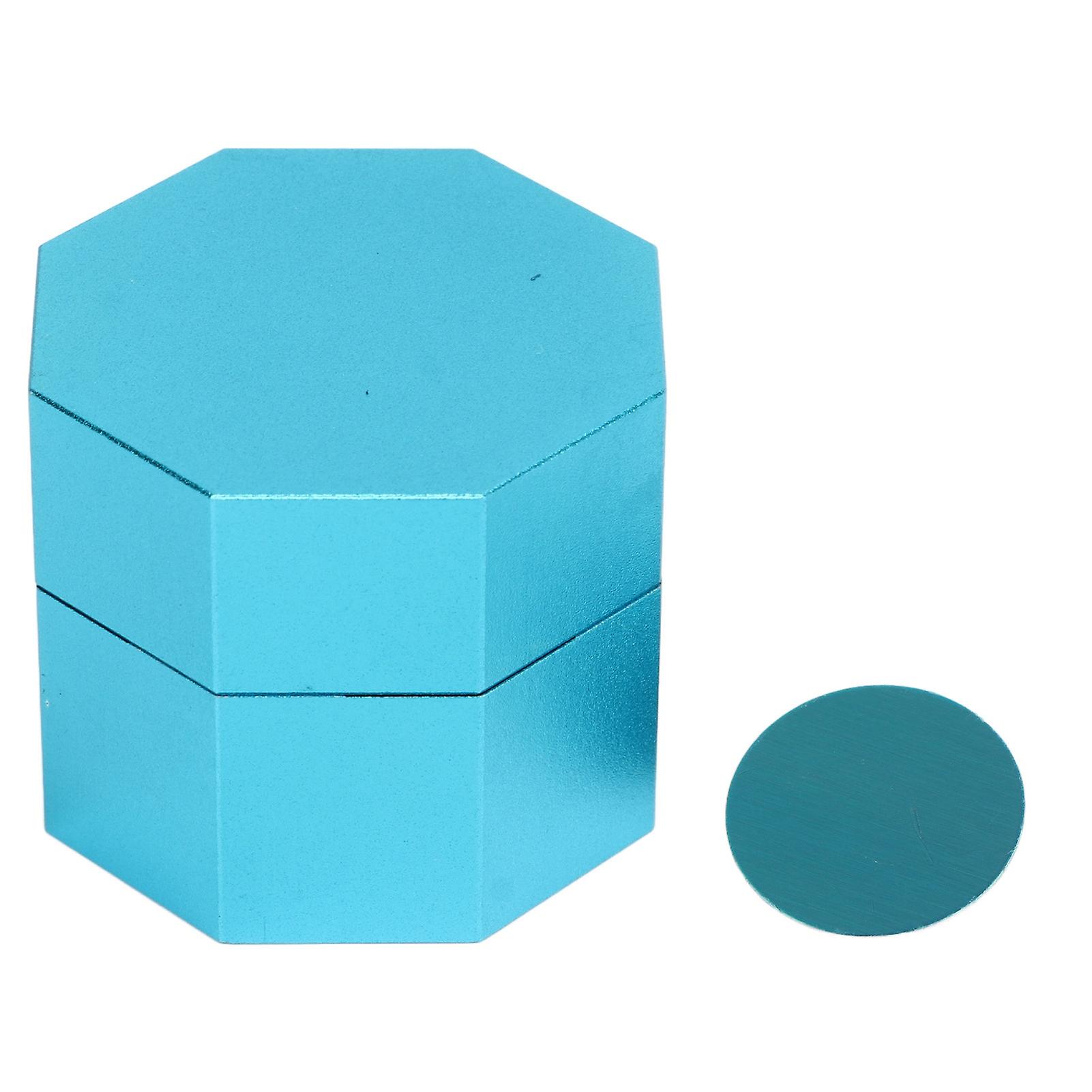 Universal Octagonal Aluminum Alloy Chalk Holder for Pool Cue Blue Accessory