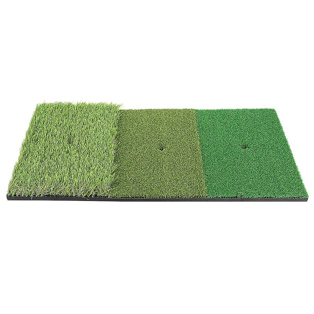 3-in-1 Golf Hitting Mat Golf Swing Practice Grass Mat for Indoor Outdoor Backyard Practice Equipment